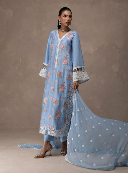 Zainab Chottani | Eid Edit 26 | Ice Flora - Luxury Dress - available at Maria Faisal in UK and USA.