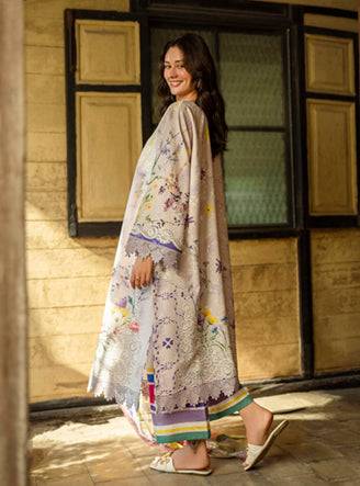 Roheenaz | Ethereal Bloom Lawn 25 | Liora by Maria Faisal - Registered Vendor of : Roheenaz - type : Ladies Clothes - 100% original wedding dresses
