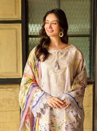 Roheenaz | Ethereal Bloom Lawn 25 | Liora by Maria Faisal - Registered Vendor of : Roheenaz - type : Ladies Clothes - 100% original wedding dresses