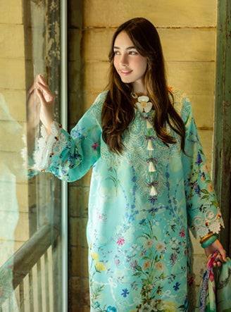 Roheenaz | Ethereal Bloom Lawn 25 | Maristela by Maria Faisal - Registered Vendor of : Roheenaz - type : Ladies Clothes - 100% original wedding dresses