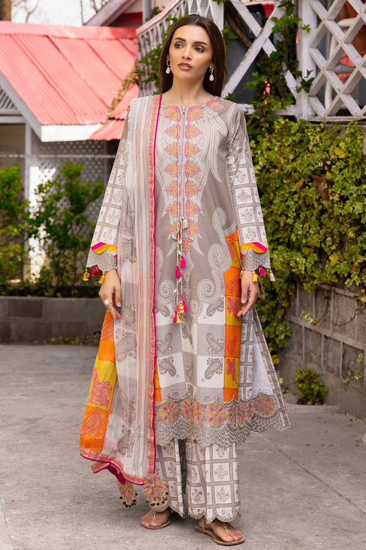 Charizma | Festive Edit | CRB6-16P - Luxury Dress - available at Maria Faisal in UK and USA.
