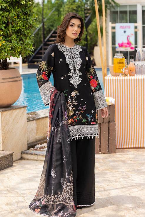 Saad Shaikh | Lawn 25 | Black - Zestel by Maria Faisal - Registered Vendor of : Saad Shaikh - type : Ladies Clothes - 100% original wedding dresses