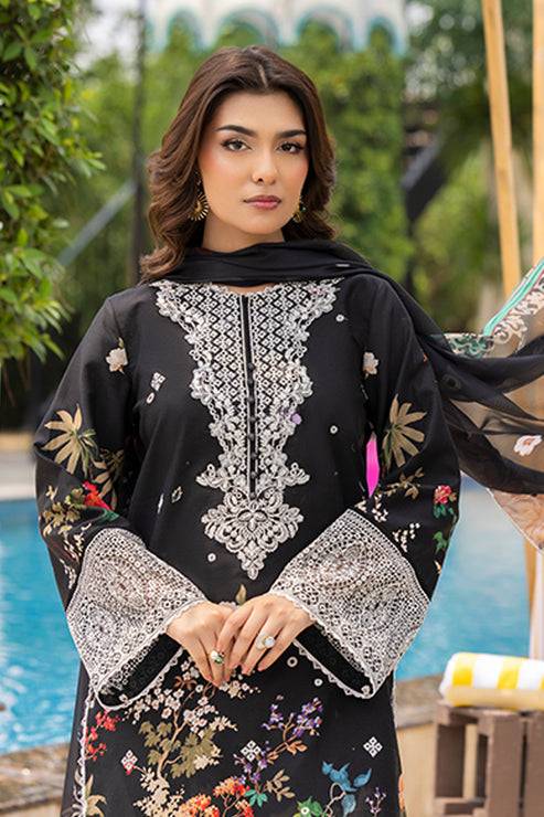 Saad Shaikh | Lawn 25 | Black - Zestel by Maria Faisal - Registered Vendor of : Saad Shaikh - type : Ladies Clothes - 100% original wedding dresses