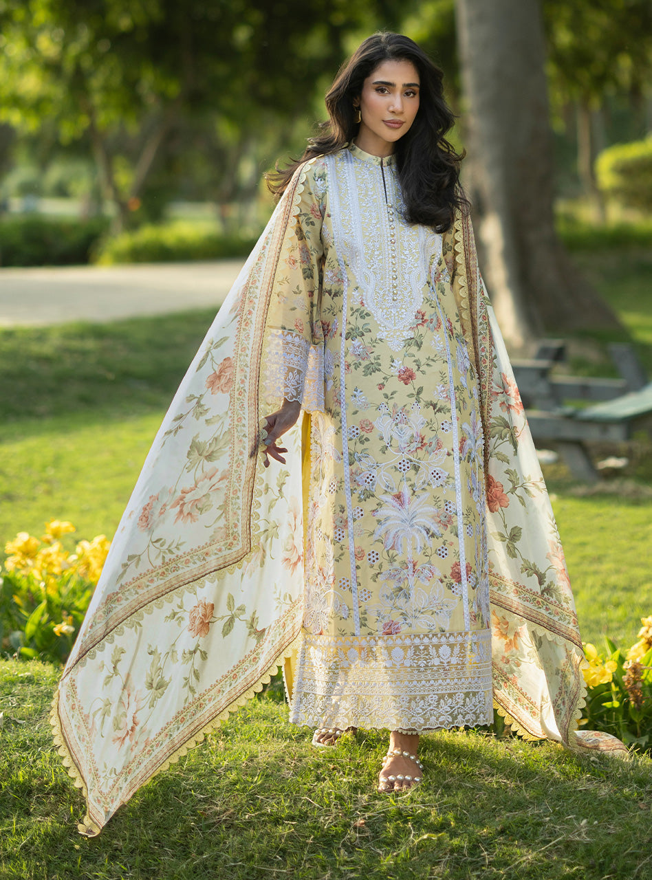 Zainab Chottani | Luxe Lawn 26 | Dune - 12 - Luxury Dress - available at Maria Faisal in UK and USA.
