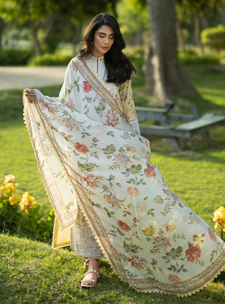 Zainab Chottani | Luxe Lawn 26 | Dune - 12 - Luxury Dress - available at Maria Faisal in UK and USA.