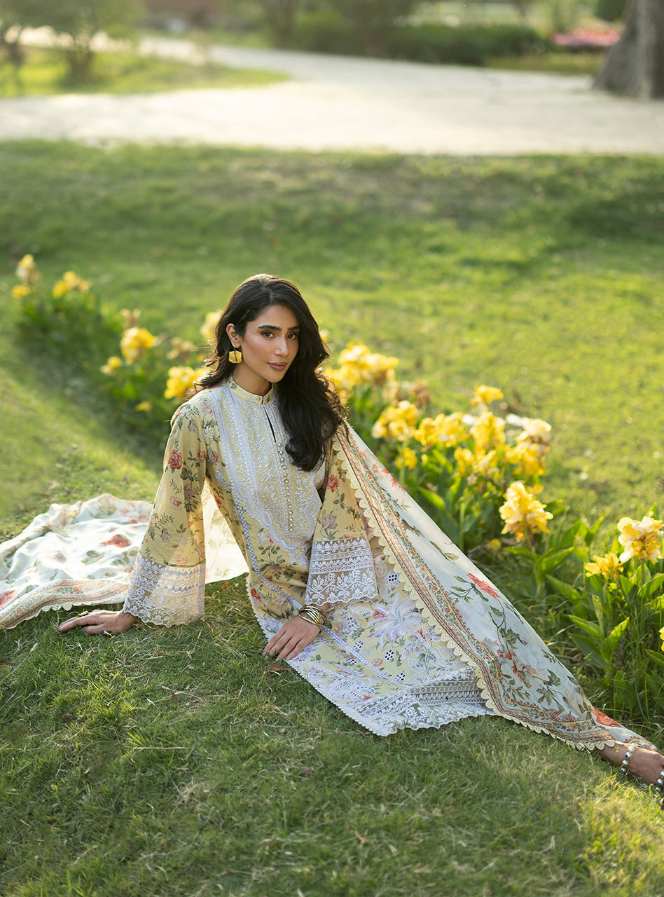 Zainab Chottani | Luxe Lawn 26 | Dune - 12 - Luxury Dress - available at Maria Faisal in UK and USA.