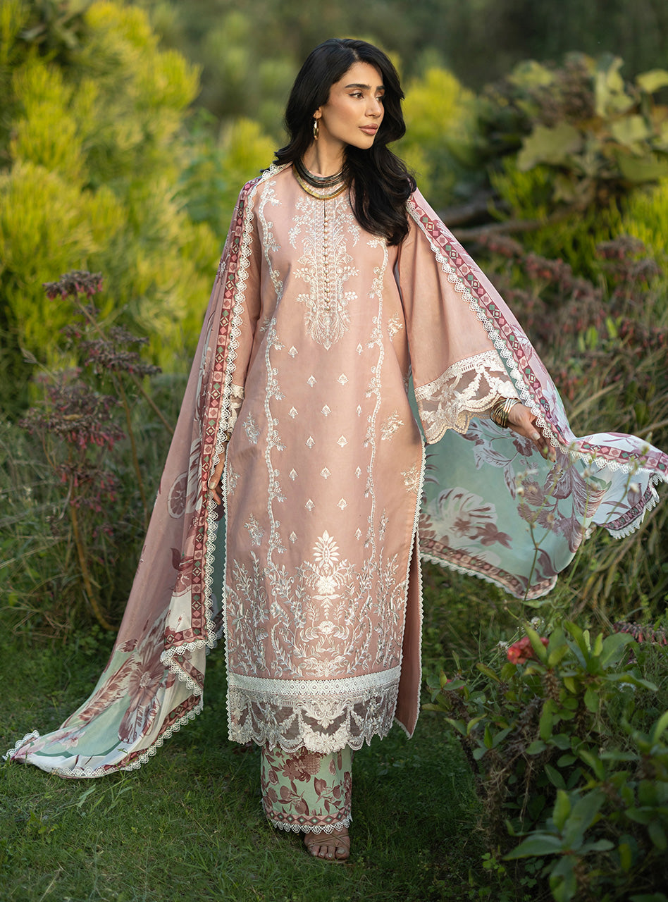 Zainab Chottani | Luxe Lawn 26 | Esme - 02 - Luxury Dress - available at Maria Faisal in UK and USA.