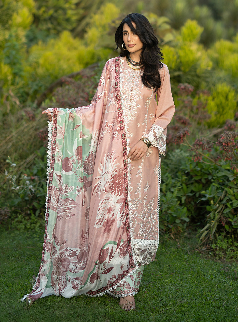 Zainab Chottani | Luxe Lawn 26 | Esme - 02 - Luxury Dress - available at Maria Faisal in UK and USA.