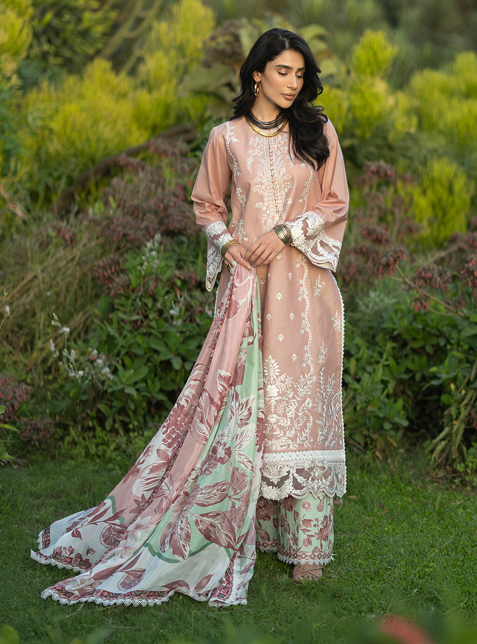 Zainab Chottani | Luxe Lawn 26 | Esme - 02 - Luxury Dress - available at Maria Faisal in UK and USA.