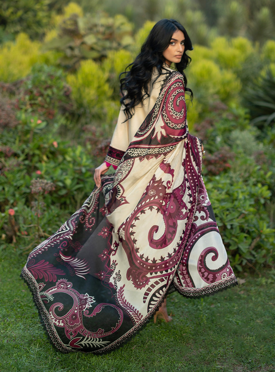 Zainab Chottani | Luxe Lawn 26 | Nour - 09 - Luxury Dress - available at Maria Faisal in UK and USA.