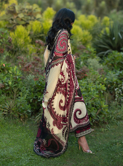 Zainab Chottani | Luxe Lawn 26 | Nour - 09 - Luxury Dress - available at Maria Faisal in UK and USA.