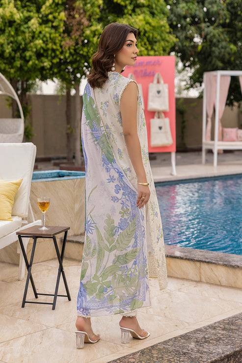 Saad Shaikh | Lawn 25 | Offwhite - Tropelle by Maria Faisal - Registered Vendor of : Saad Shaikh - type : Ladies Clothes - 100% original wedding dresses