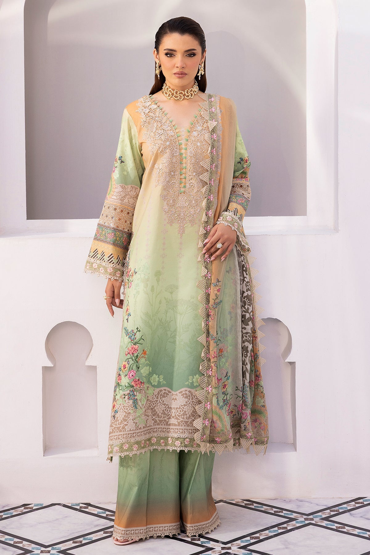 Charizma | Rang e Bahar | CRB6-22 - Luxury Dress - available at Maria Faisal in UK and USA.