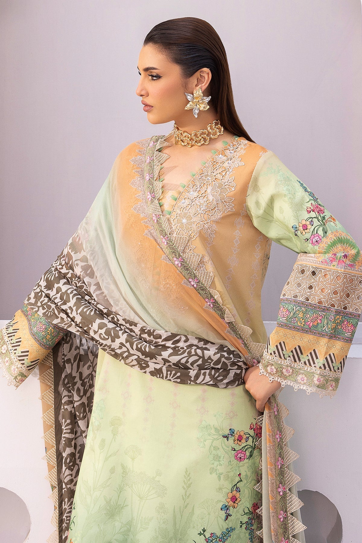 Charizma | Rang e Bahar | CRB6-22 - Luxury Dress - available at Maria Faisal in UK and USA.