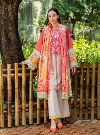 Roheenaz | Ethereal Bloom Lawn 25 | Roselle by Maria Faisal - Registered Vendor of : Roheenaz - type : Ladies Clothes - 100% original wedding dresses