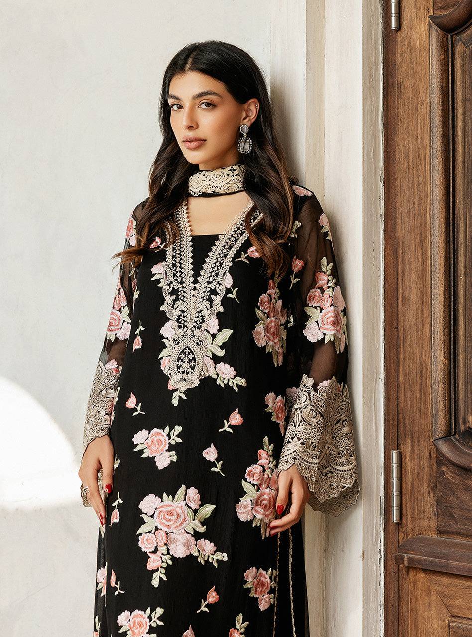 Zainab Chottani | Ramadan Edit 25 | Black Rose Waltz by Maria Faisal - Registered Vendor of : Zainab Chottani - type : Ladies Clothes - 100% original wedding dresses