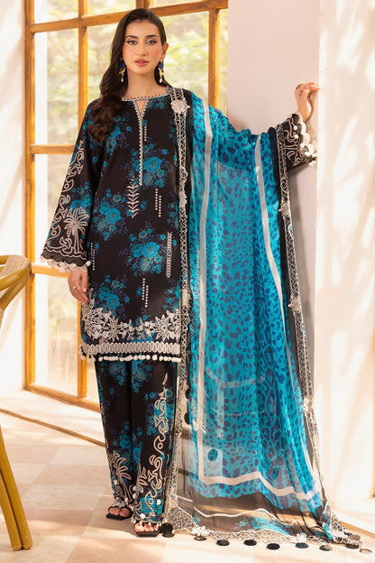 Charizma | Infinity Lawn | 3-PC UNSTITCHED EMBROIDERED LAWN COLLECTION IN6-06 - Luxury Dress - available at Maria Faisal in UK and USA.