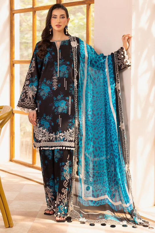 Charizma | Infinity Lawn | 3-PC UNSTITCHED EMBROIDERED LAWN COLLECTION IN6-06 - Luxury Dress - available at Maria Faisal in UK and USA.