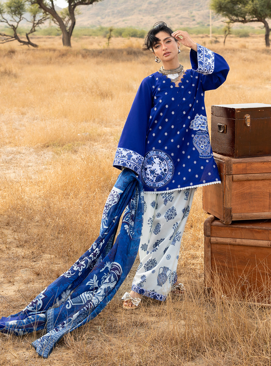 Zainab Chottani | Spring Summer Lawn 26 | Veyra 16 - Luxury Dress - available at Maria Faisal in UK and USA.