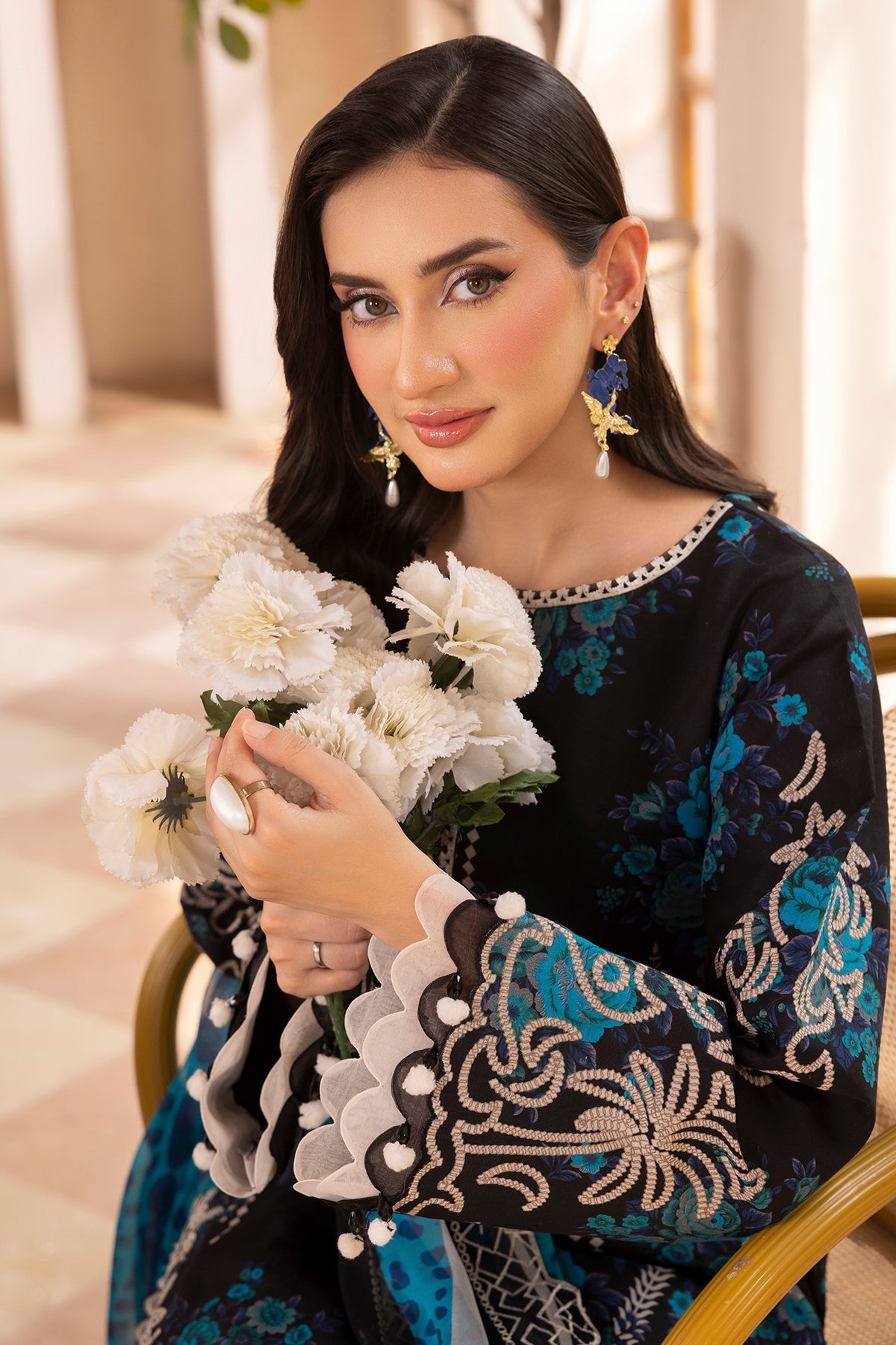 Charizma | Infinity Lawn | 3-PC UNSTITCHED EMBROIDERED LAWN COLLECTION IN6-06 - Luxury Dress - available at Maria Faisal in UK and USA.