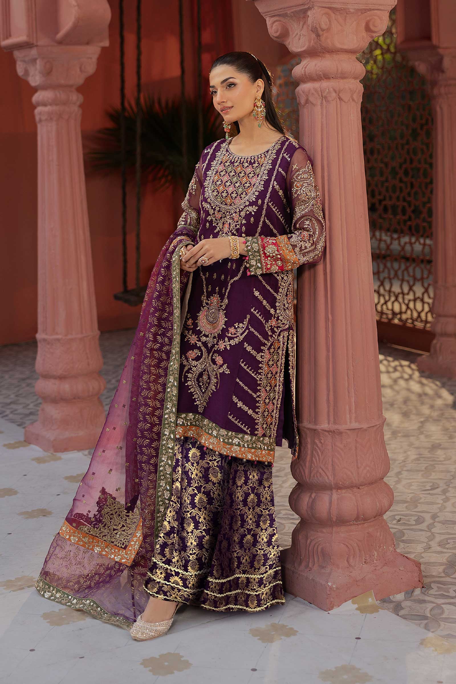 Maria B | Formal Wears | SF-EF25-28 by Maria Faisal - Registered Vendor of : Maria B - type : Ladies Clothes - 100% original wedding dresses