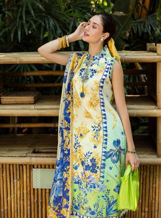 Roheenaz | Ethereal Bloom Lawn 25 | Celora by Maria Faisal - Registered Vendor of : Roheenaz - type : Ladies Clothes - 100% original wedding dresses