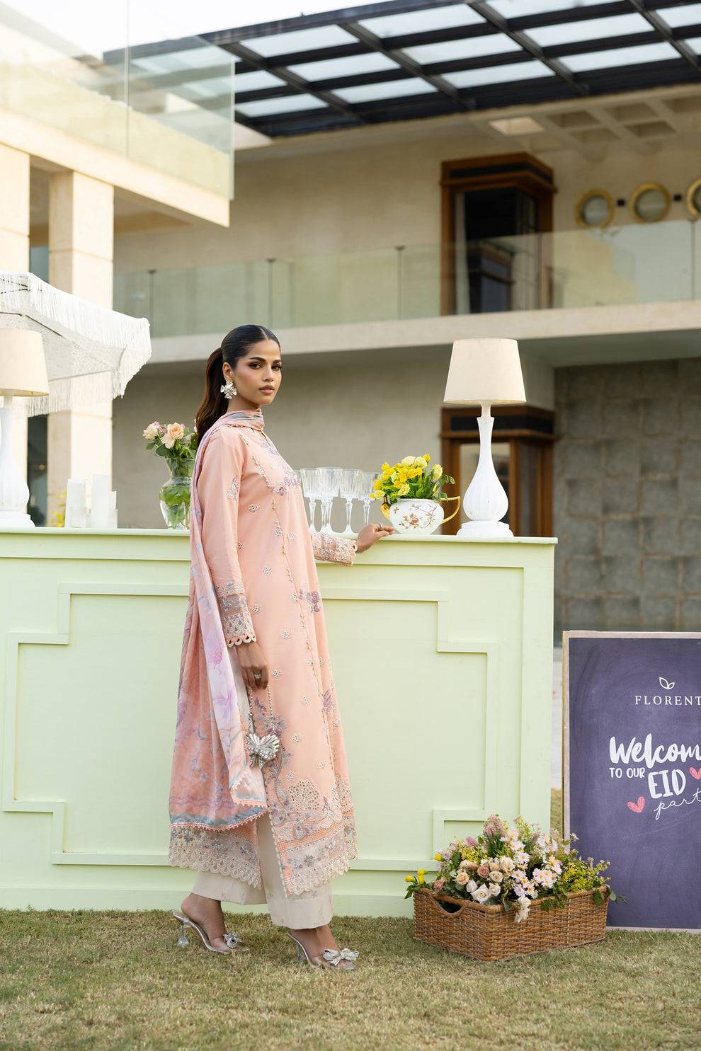 Florent | Eid Collection | FEF - 4A by Maria Faisal - Registered Vendor of : Florent - type : Ladies Clothes - 100% original wedding dresses