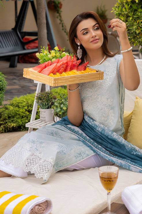 Saad Shaikh | Lawn 25 | Aqua - Fizzora by Maria Faisal - Registered Vendor of : Saad Shaikh - type : Ladies Clothes - 100% original wedding dresses