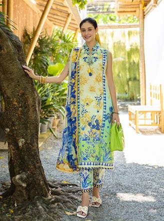 Roheenaz | Ethereal Bloom Lawn 25 | Celora by Maria Faisal - Registered Vendor of : Roheenaz - type : Ladies Clothes - 100% original wedding dresses