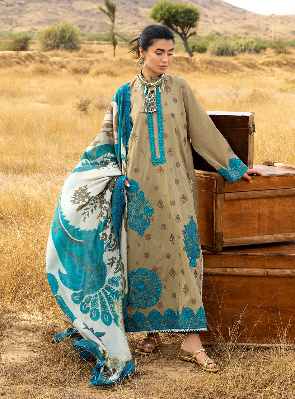 Zainab Chottani | Spring Summer Lawn 26 | Saphira - Luxury Dress - available at Maria Faisal in UK and USA.