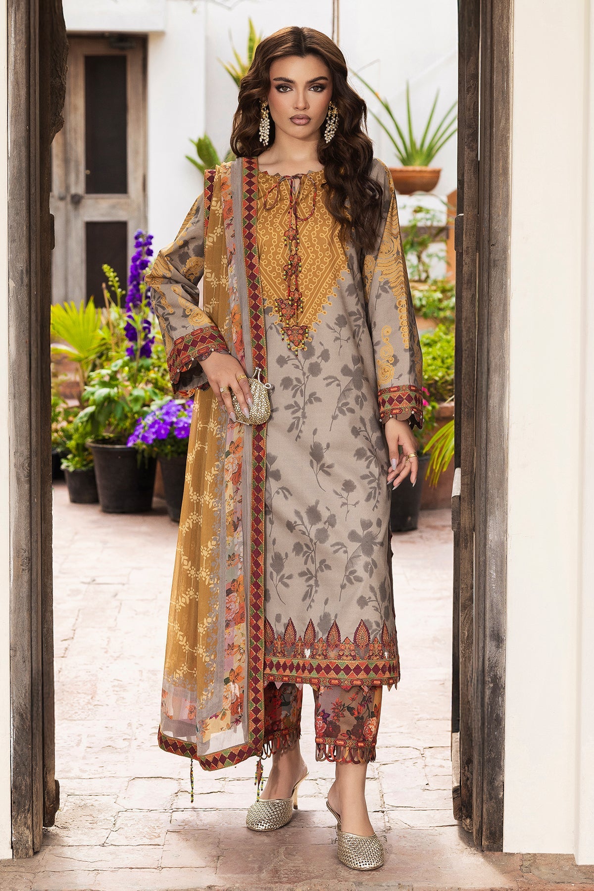 Charizma | Andaaz Lawn 26 | CAD6-02 - Luxury Dress - available at Maria Faisal in UK and USA.