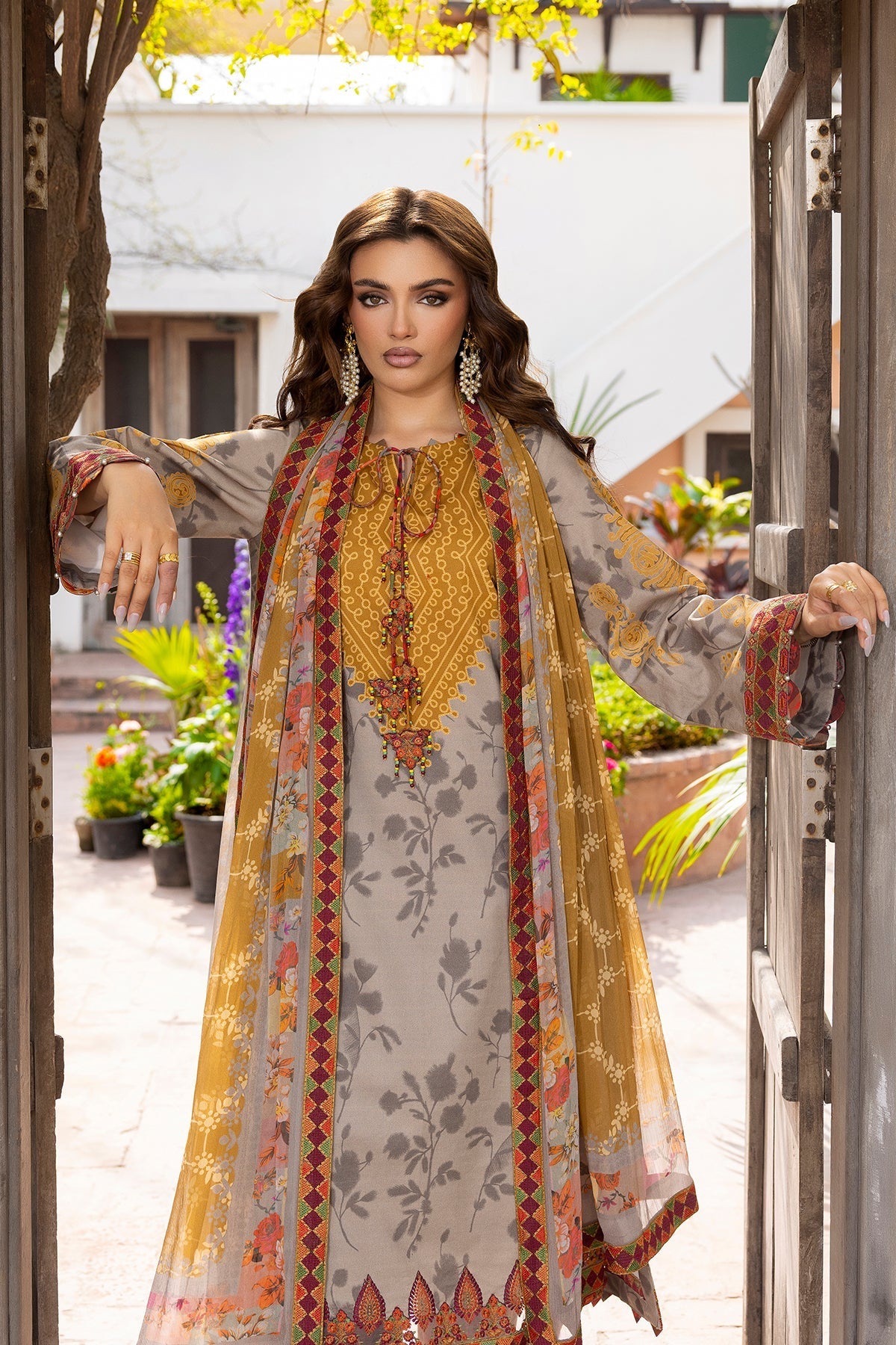 Charizma | Andaaz Lawn 26 | CAD6-02 - Luxury Dress - available at Maria Faisal in UK and USA.