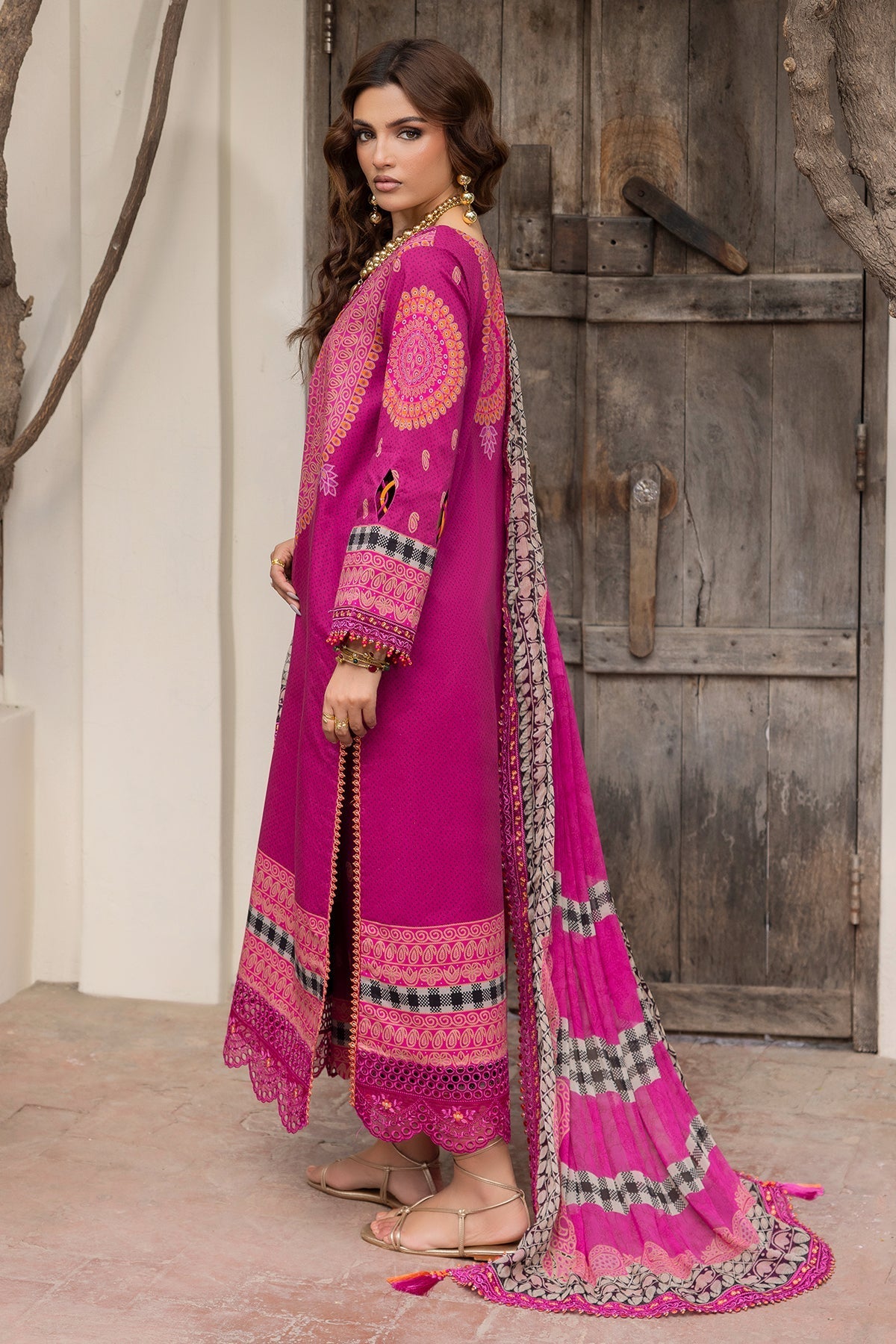 Charizma | Andaaz Lawn 26 | CAD6-01 - Luxury Dress - available at Maria Faisal in UK and USA.