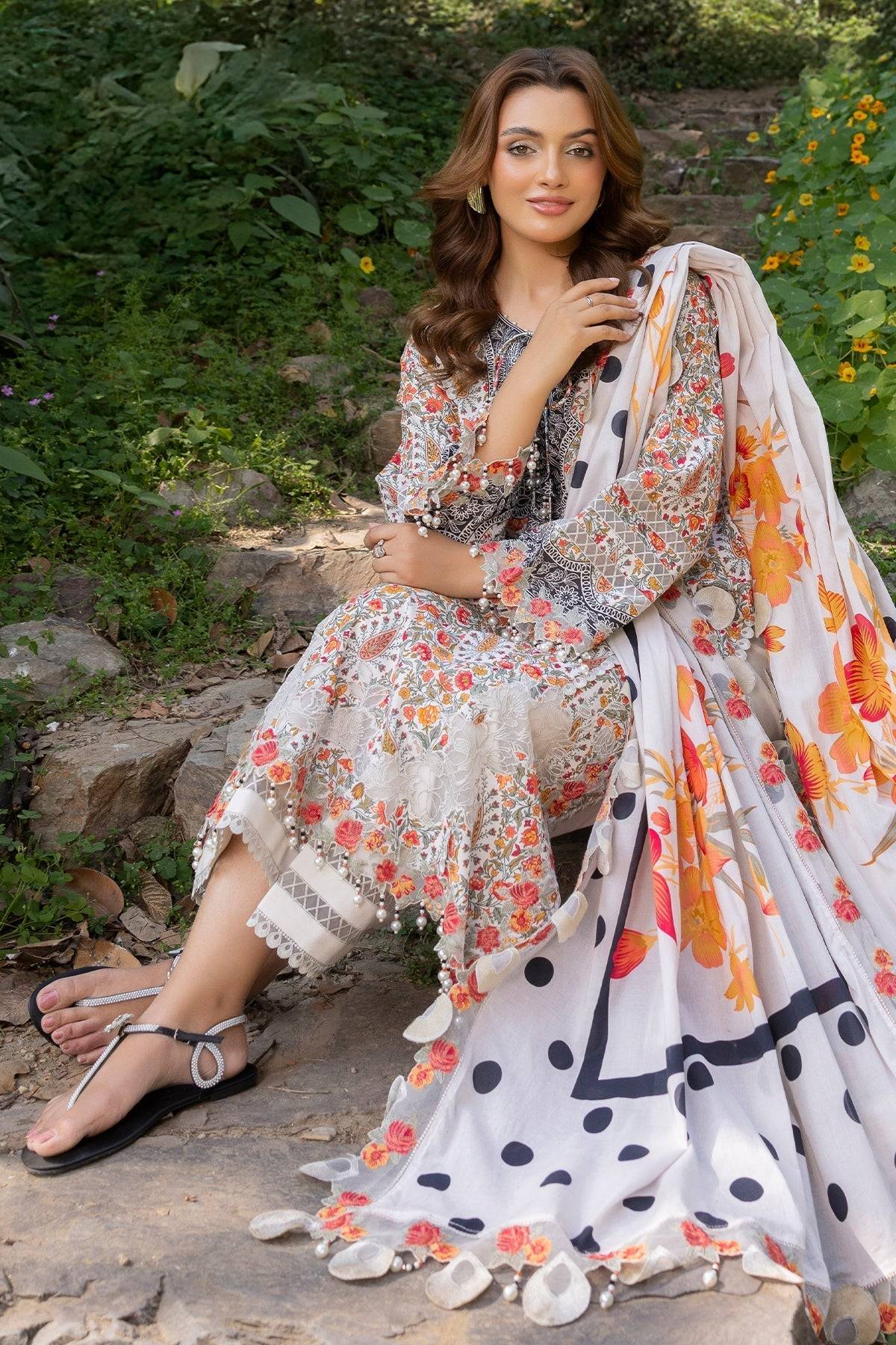 Charizma | Range Collection | CRN5-05 by Maria Faisal - Registered Vendor of : Charizma - type : Ladies Clothes - 100% original wedding dresses