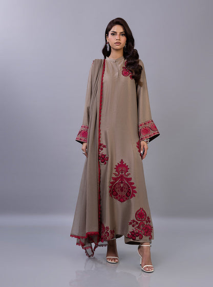 Zainab Chottani | Ramadan Edit 26 | Taupe Royale - Luxury Dress - available at Maria Faisal in UK and USA.