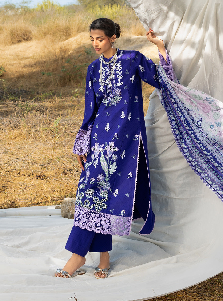 Zainab Chottani | Spring Summer Lawn 26 | Viola - Luxury Dress - available at Maria Faisal in UK and USA.