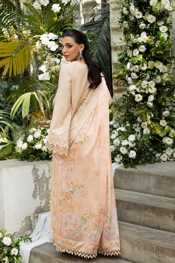 Akbar Aslam | Elaria RTW Lawn 26 | Odette - Luxury Dress - available at Maria Faisal in UK and USA.