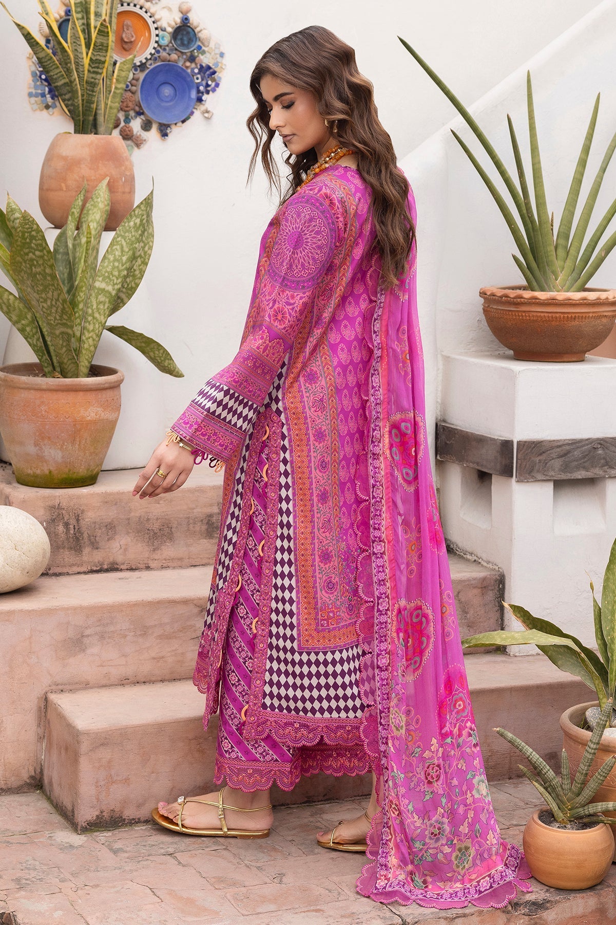 Charizma | Andaaz Lawn 26 | CAD6-09 - Luxury Dress - available at Maria Faisal in UK and USA.