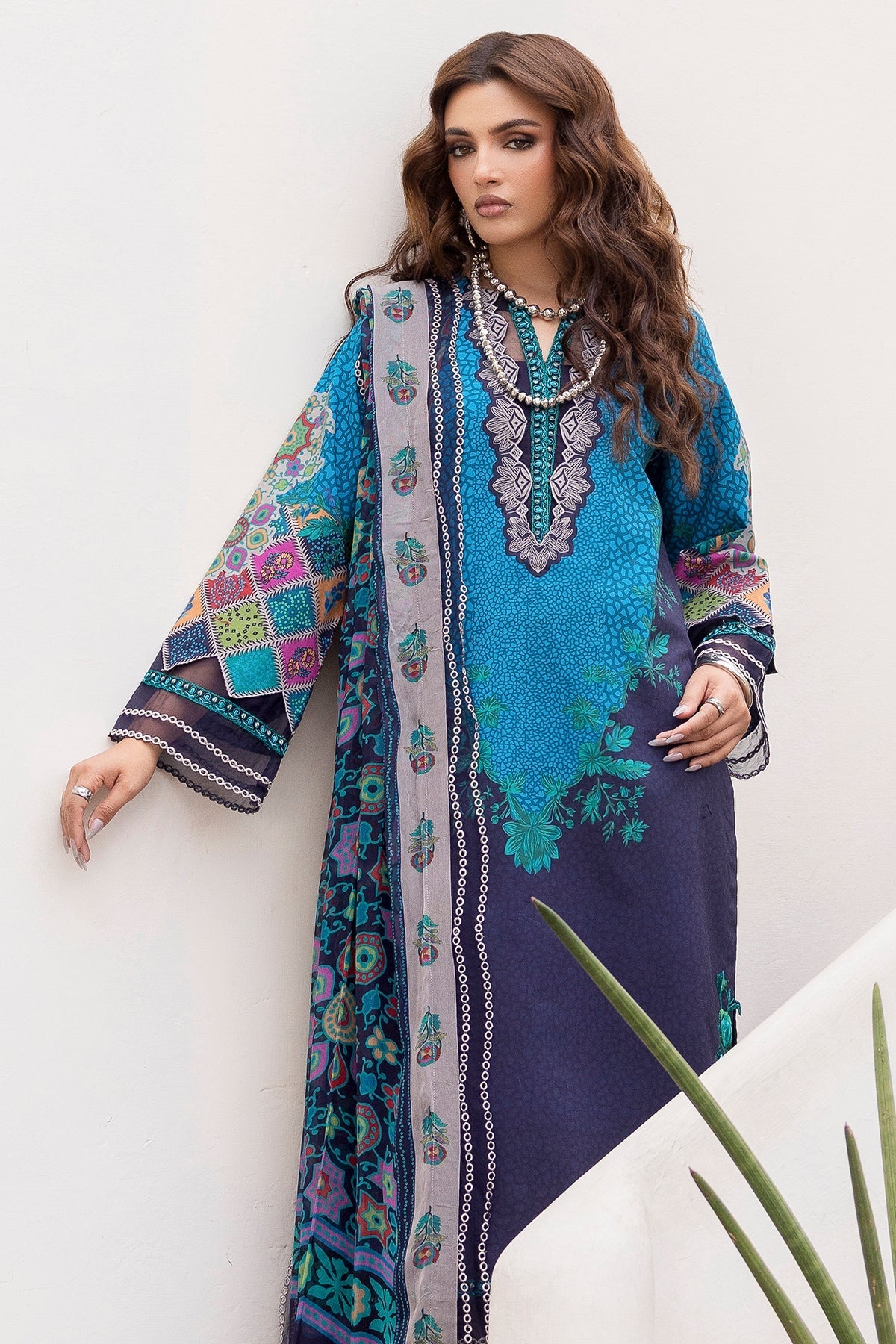Charizma | Andaaz Lawn 26 | CAD6-03 - Luxury Dress - available at Maria Faisal in UK and USA.
