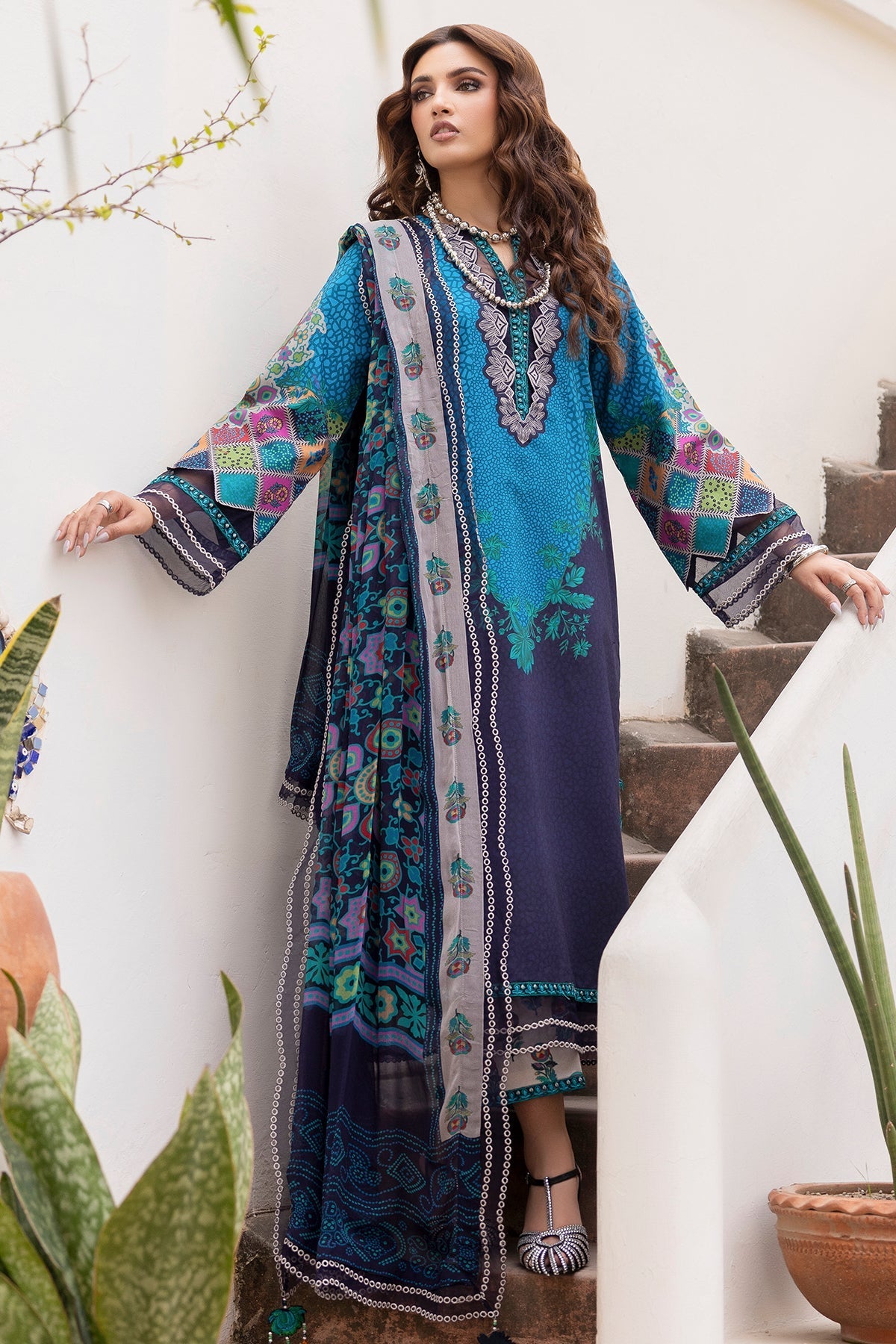 Charizma | Andaaz Lawn 26 | CAD6-03 - Luxury Dress - available at Maria Faisal in UK and USA.