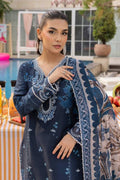 Saad Shaikh | Lawn 25 | Navy Blue - Blue Mirage by Maria Faisal - Registered Vendor of : Saad Shaikh - type : Ladies Clothes - 100% original wedding dresses