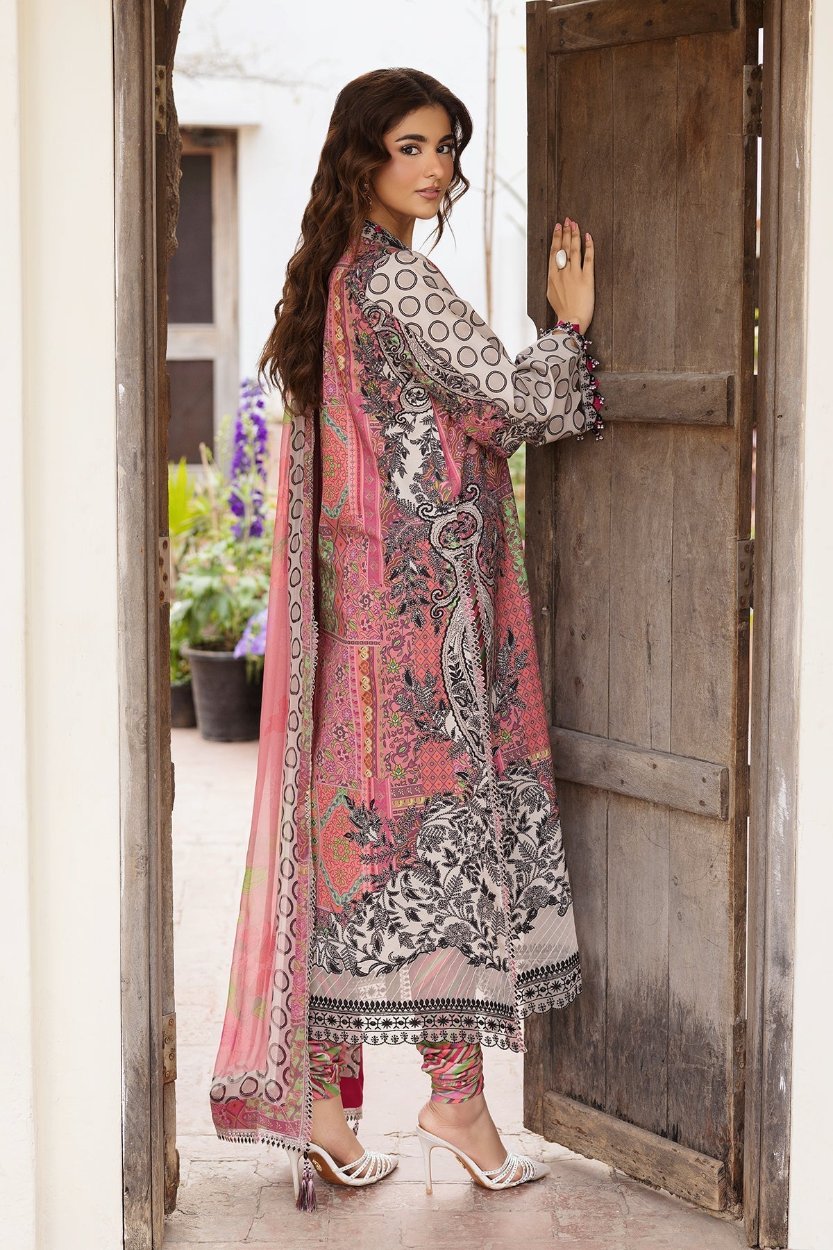 Charizma | Andaaz Lawn 26 |CAD6-04 - Luxury Dress - available at Maria Faisal in UK and USA.
