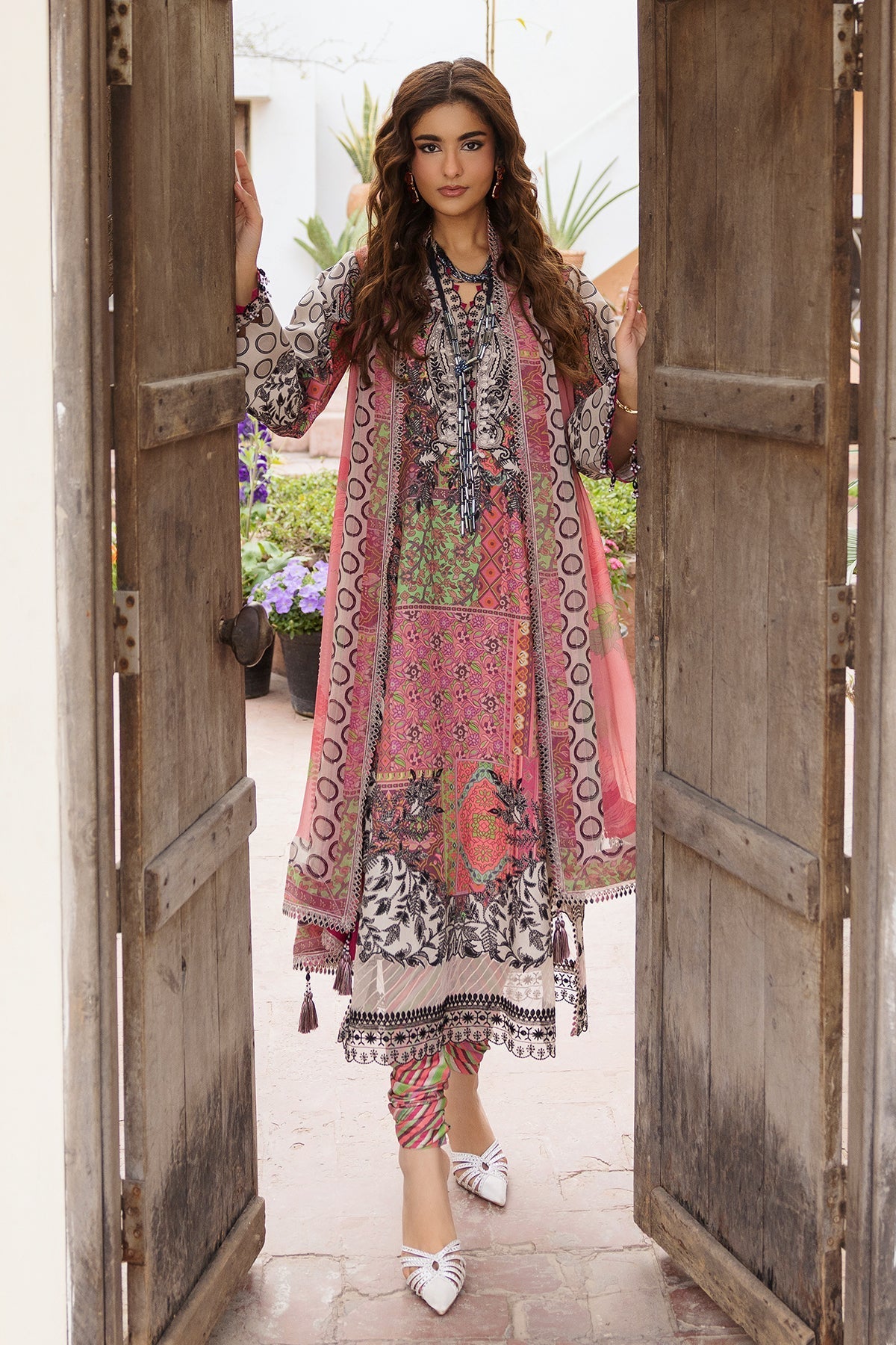 Charizma | Andaaz Lawn 26 |CAD6-04 - Luxury Dress - available at Maria Faisal in UK and USA.