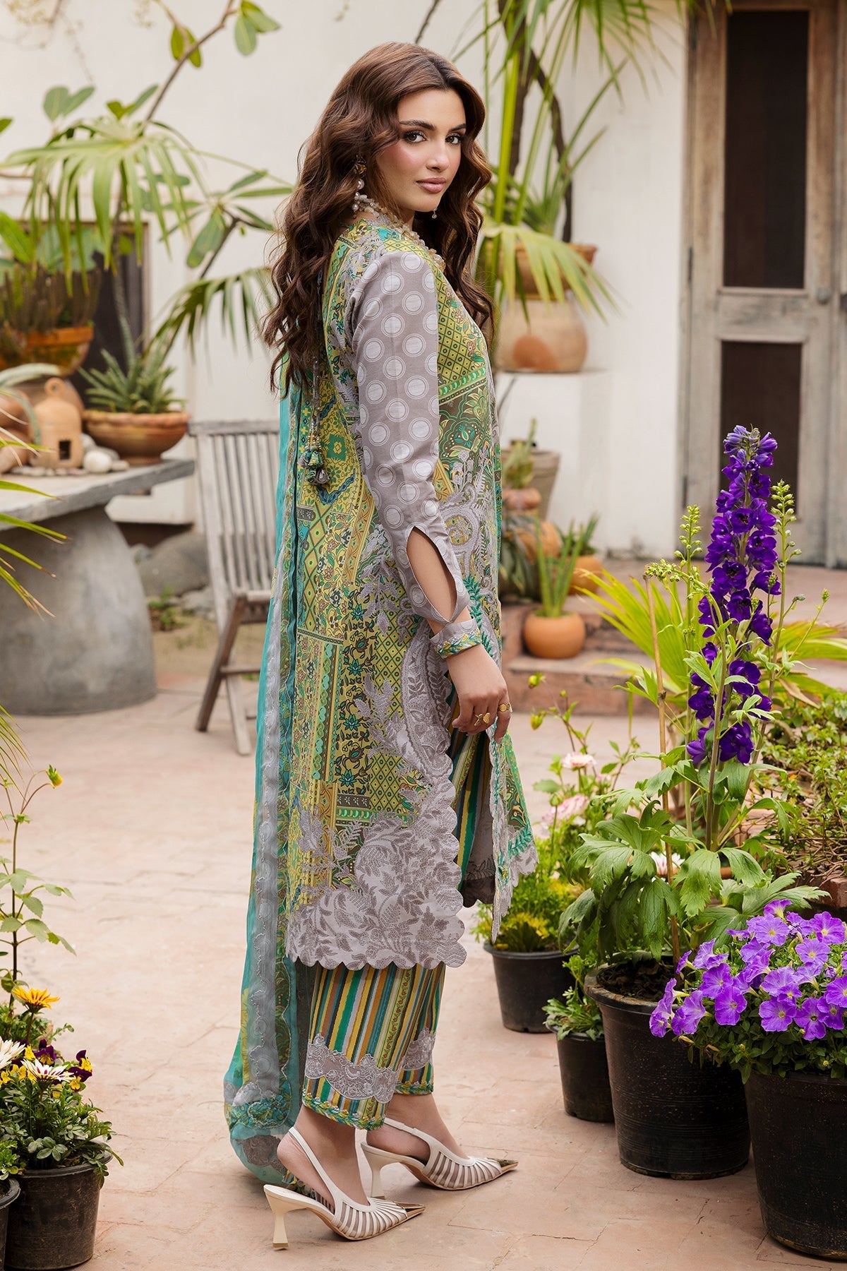 Charizma | Andaaz Lawn 26 | CAD6-06 - Luxury Dress - available at Maria Faisal in UK and USA.