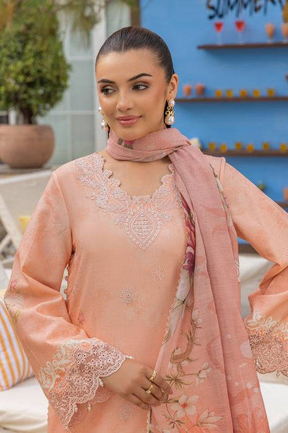 Saad Shaikh | Lawn 25 | Peach - Flayme by Maria Faisal - Registered Vendor of : Saad Shaikh - type : Ladies Clothes - 100% original wedding dresses