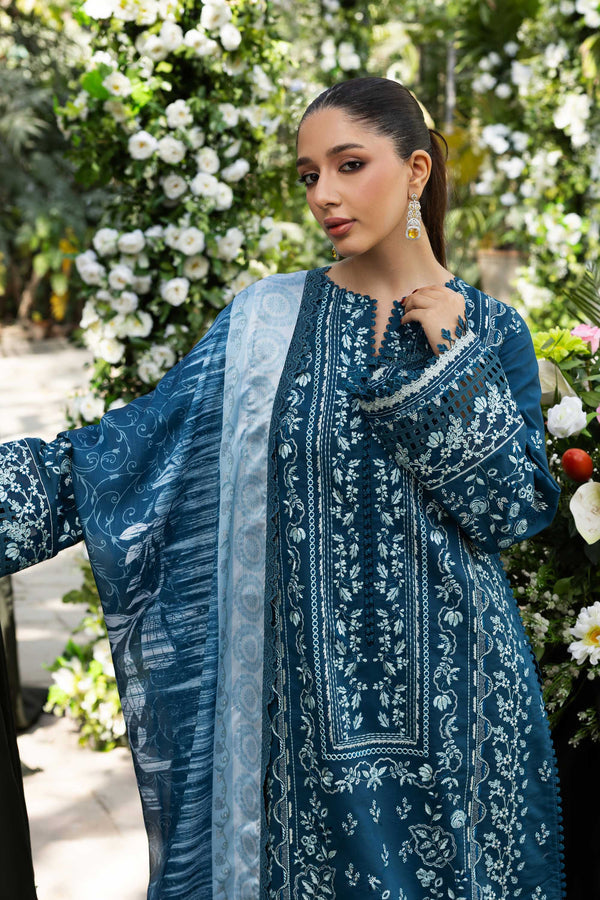 Akbar Aslam | Elaria RTW Lawn 26 | Eveline - Luxury Dress - available at Maria Faisal in UK and USA.
