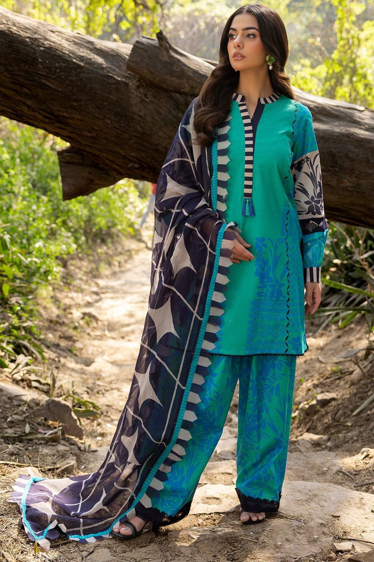 Charizma | C prints Lawn | CP5-17 by Maria Faisal - Registered Vendor of : Charizma - type : Ladies Clothes - 100% original wedding dresses