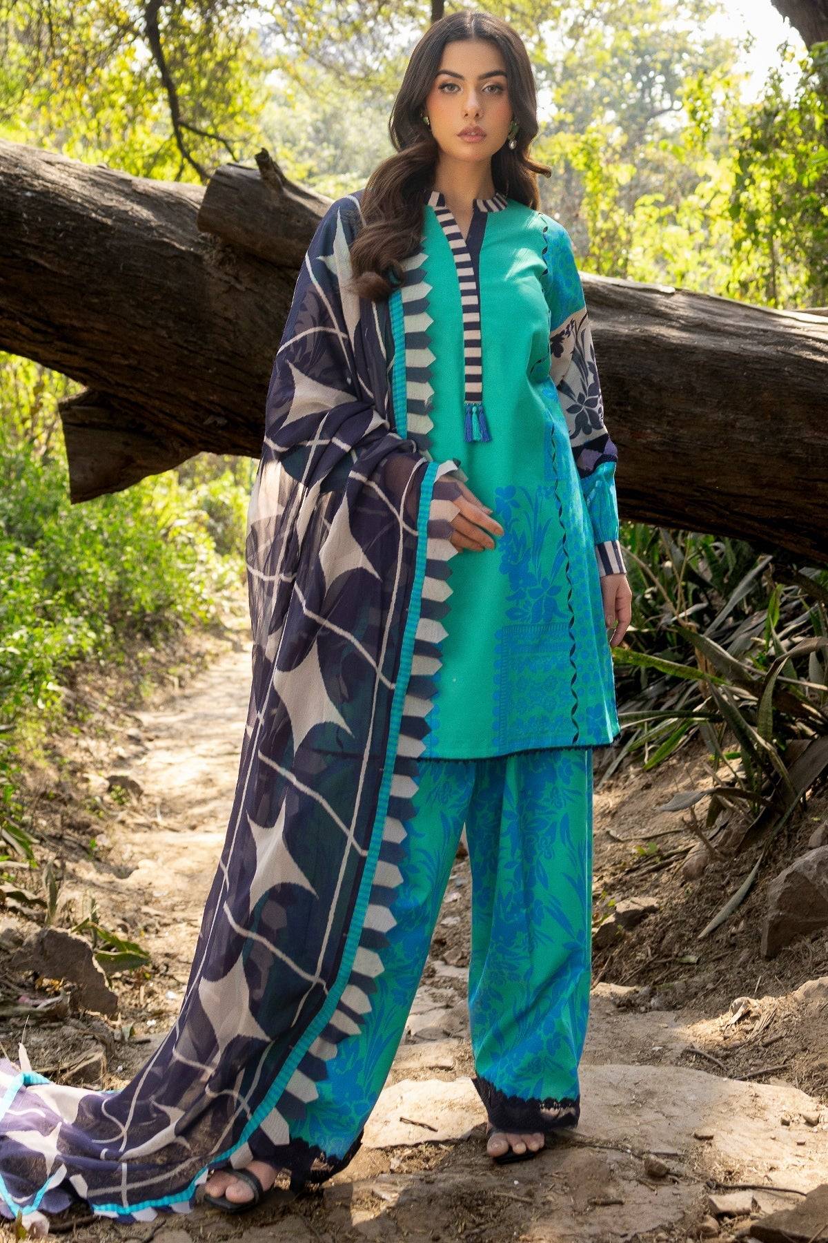 Charizma | C prints Lawn | CP5-17 by Maria Faisal - Registered Vendor of : Charizma - type : Ladies Clothes - 100% original wedding dresses
