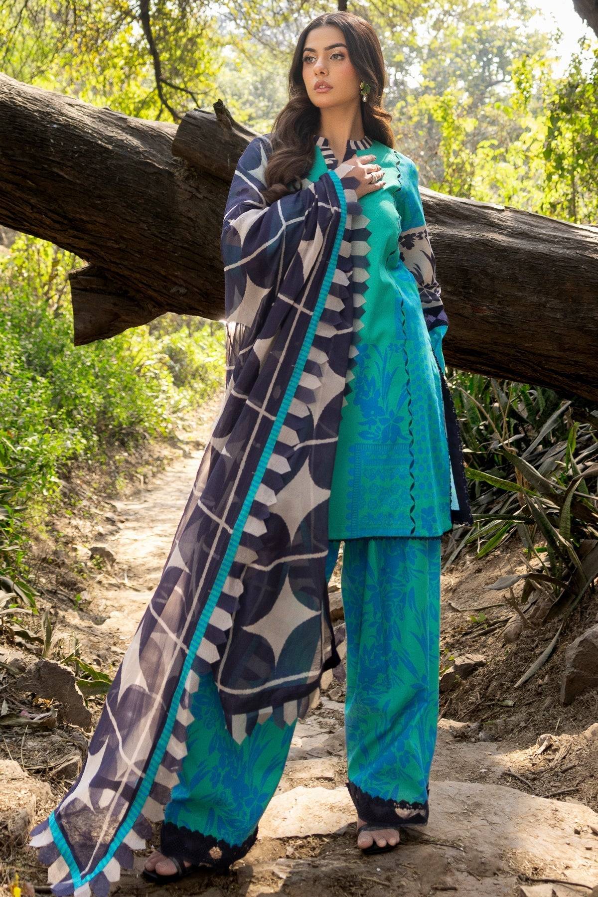 Charizma | C prints Lawn | CP5-17 by Maria Faisal - Registered Vendor of : Charizma - type : Ladies Clothes - 100% original wedding dresses