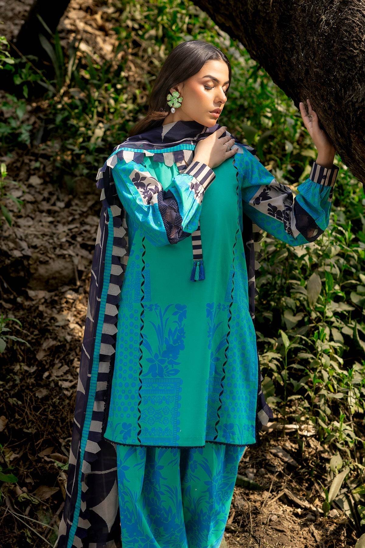 Charizma | C prints Lawn | CP5-17 by Maria Faisal - Registered Vendor of : Charizma - type : Ladies Clothes - 100% original wedding dresses